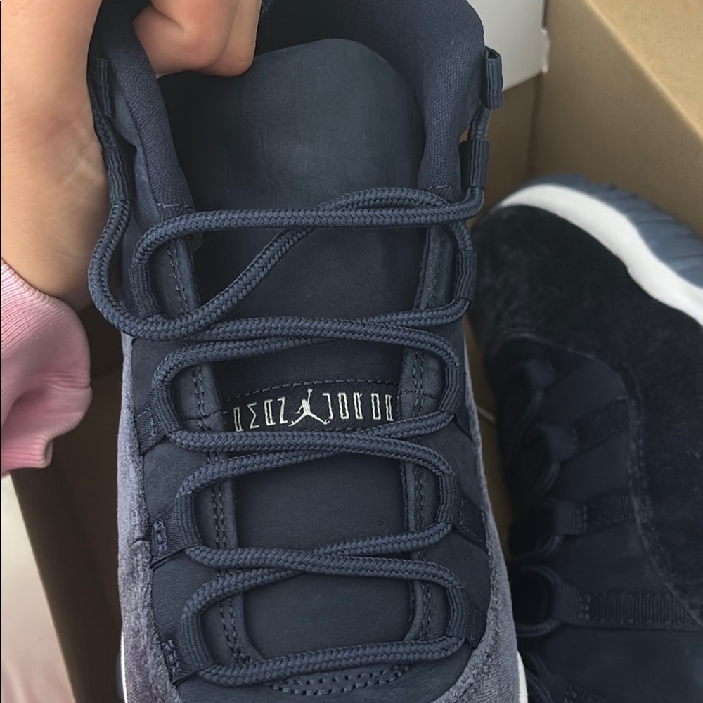 Jordan Blue and White High-Top Sneakers - Picture 4 of 4